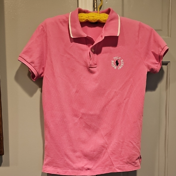 Ralph Lauren Tops - VINTAGE Ralph Lauren polo Sport Pink Cotton Top Medium Women RETRO